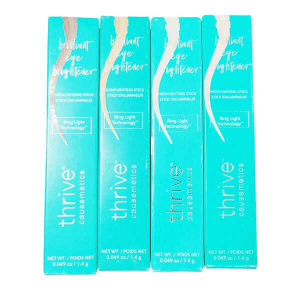 4pcs/4 colors Mix/Brilliant Highlighting Stick Eye Brightener Thrive Causemetics - Picture 1 of 3